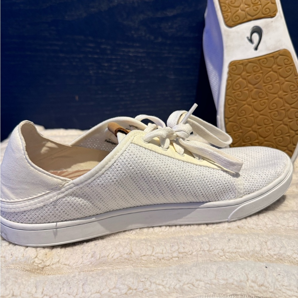 Olukai Pehuea Lī  Womens White Casual Sneakers